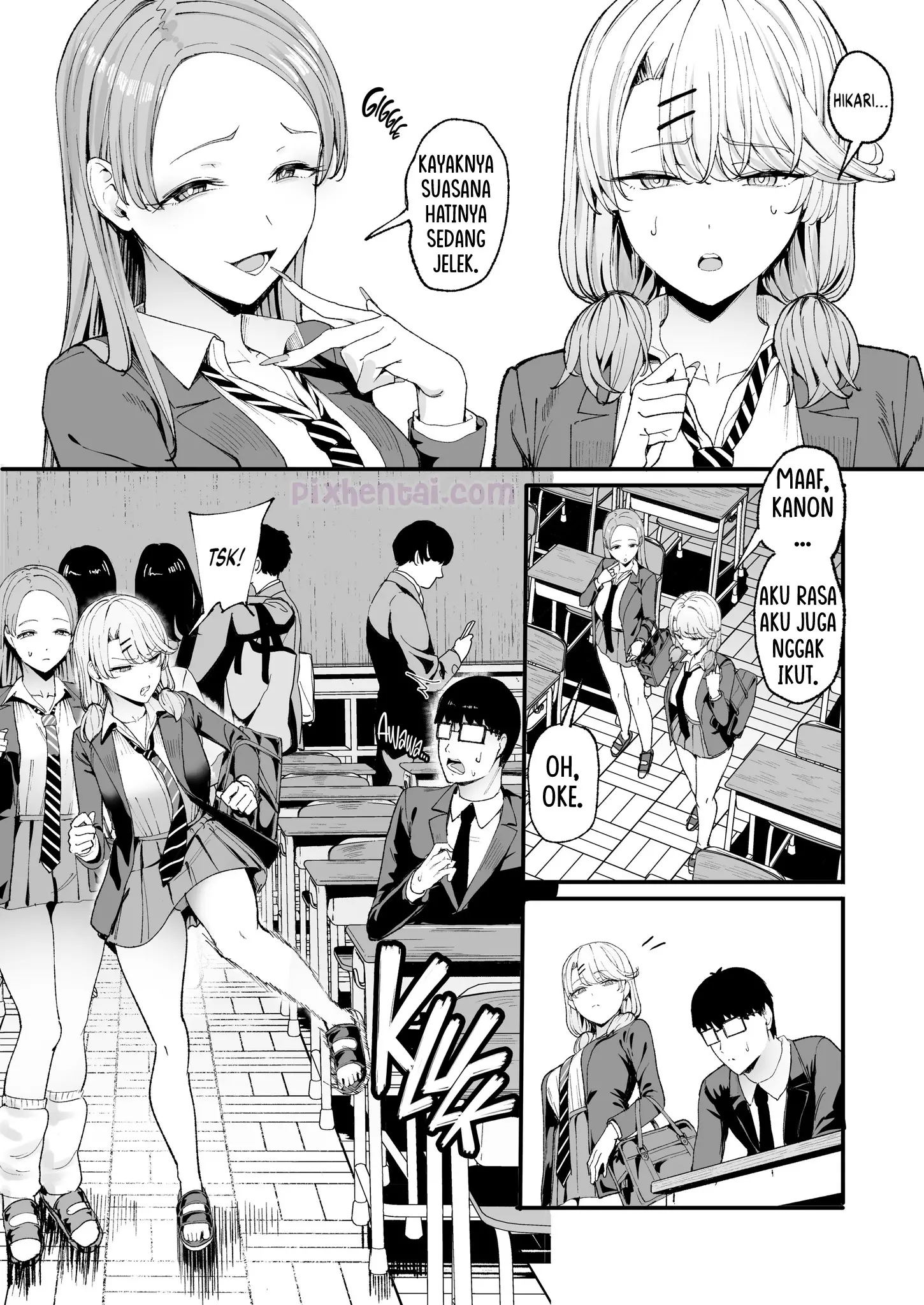 Komik hentai xxx manga sex bokep The Gyaru I Hang Out with Lets Me Use Her Pussy 4 page 7